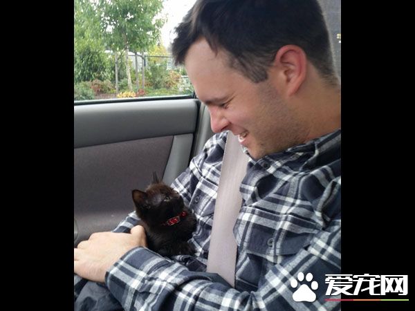 命中注定就是你 被喵选中忍不住露出幸福微笑