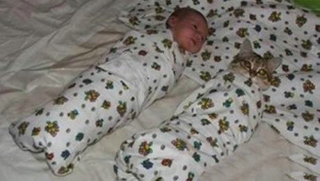 妈妈，旁边这个是我兄弟吗