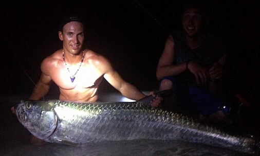 男子徒手抓鲨鱼后放生 呼吁人们保护鲨