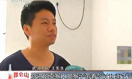 宠物斗牛犬当街紧咬小猴不放 主人因此大打出手